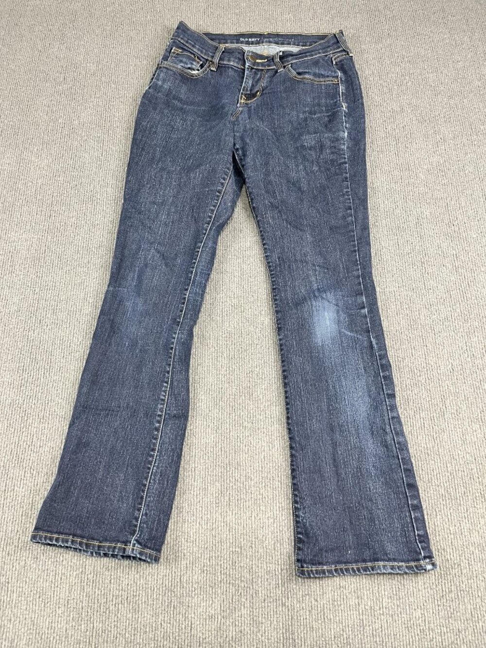 Old Navy Womens Curvy Profile Bootcut Jeans Size 2 Dark Wash Denim